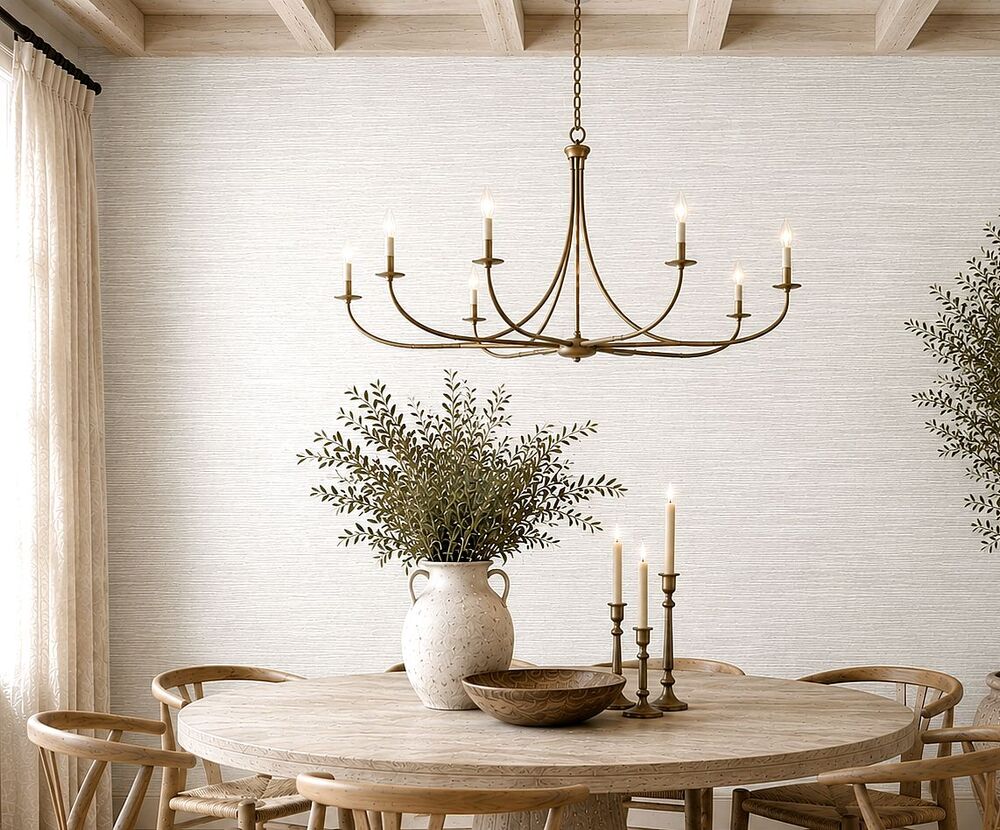 2 Schumacher Natural Sisal Wallpaper Rolls Onna Ivory Grasscloth #50020197